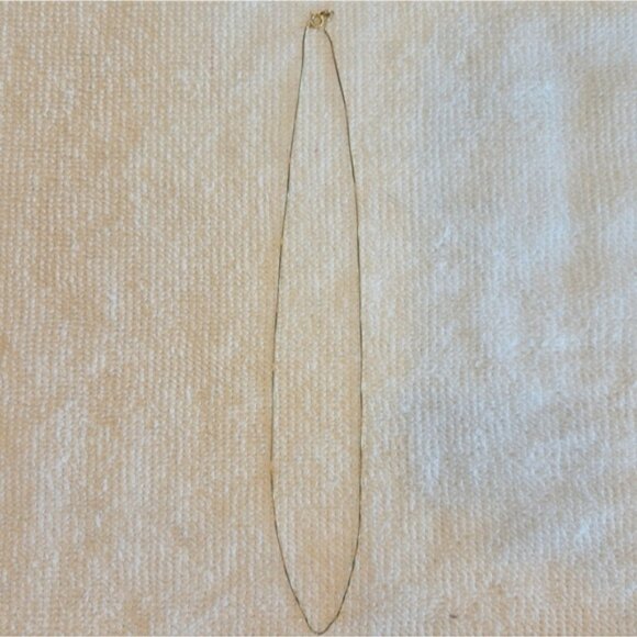 Gold Plated Silver 925 Box Chain Dainty Necklace 18" - Picture 1 of 4